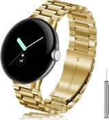 Google Pixel Watch      Stainless Steel Strap   Gold