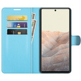 Google Pixel 6      Pu Wallet Case    [Lightblue]