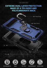 Google Pixel 7a      Military Armour Ring Case    Navy