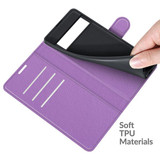 Google Pixel 6 Pro      Pu Wallet Case    [Purple]