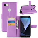 Google Pixel 3      Pu Wallet Case    [Purple]