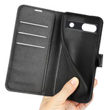 Google Pixel 7A      Pu Wallet Case    [Black]