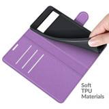 Google Pixel 6      Pu Wallet Case    [Purple]