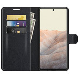Google Pixel 6      Pu Wallet Case    [Black]