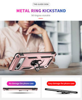 Google Pixel 7a      Military Armour Ring Case    RoseGold