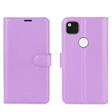 Google Pixel 4A 4G      Pu Wallet Case    [Purple]