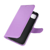 Google Pixel 4A 4G      Pu Wallet Case    [Purple]