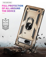 Google Pixel 7a      Military Armour Ring Case    Gold