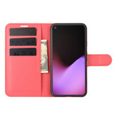 Google Pixel 5      Pu Wallet Case    [Red]