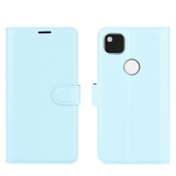 Google Pixel 4A 4G      Pu Wallet Case    [Lightblue]
