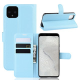 Google Pixel 4 Xl      Pu Wallet Case    [Lightblue]