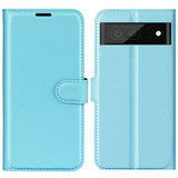 Google Pixel 6A      Pu Wallet Case    [Lightblue]
