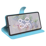 Google Pixel 6A      Pu Wallet Case    [Lightblue]
