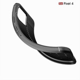 Google Pixel 4      Leather Texture Case    Black