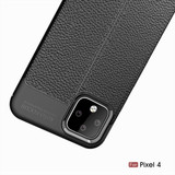 Google Pixel 4      Leather Texture Case    Black