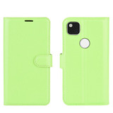Google Pixel 4A 4G      Pu Wallet Case    [Green]