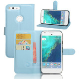 Google Pixel      Pu Wallet Case    [Lightblue]