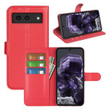 Google Pixel 8A      Pu Wallet Case    [Red]
