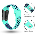 Fitbit Charge 3      Silicone Strap   Mint/Navy