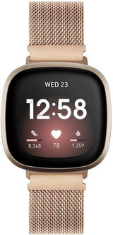 Fitbit Versa 3      Milanese Loop Strap   Gold