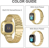 Fitbit Versa 4      Stainless Steel Strap   Gold