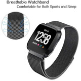 Fitbit Versa      Milanese Loop Strap   Black
