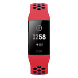 Fitbit Charge 3      Silicone Strap   Red/Black