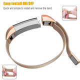 Fitbit Alta HR      Milanese Loop Strap   RoseGold