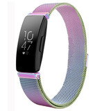Fitbit Inspire      Milanese Loop Strap   Rainbow