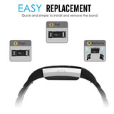 Fitbit Charge 2      Stainless Steel Strap   Black