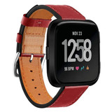 Fitbit Versa      PU Leather Strap   Red