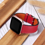 Fitbit Versa      PU Leather Strap   Red