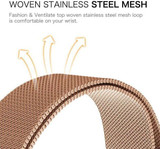 Fitbit Versa 4      Milanese Loop Strap   Gold