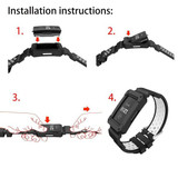 Fitbit Charge 3      Silicone Strap   Black