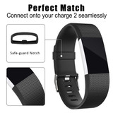 Fitbit Charge 2      Silicone Strap   Black