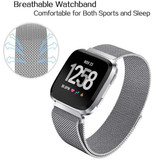 Fitbit Versa      Milanese Loop Strap   Silver