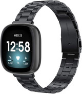 Fitbit Versa 3      Stainless Steel Strap   Black