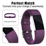 Fitbit Charge 2      Silicone Strap   Purple