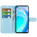 Oneplus Nord Ce 2 Lite      Pu Wallet Case    [Lightblue]