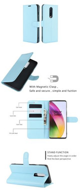 Oneplus 8      Pu Wallet Case    [Lightblue]