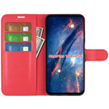 Oneplus 10 Pro      Pu Wallet Case    [Red]