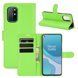 Oneplus 8T      Pu Wallet Case    [Green]