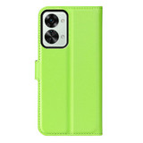 Oneplus Nord 2T      Pu Wallet Case    [Green]
