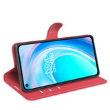 Oneplus Nord Ce 2 Lite      Pu Wallet Case    [Red]