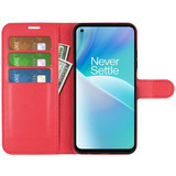Oneplus Nord 2T      Pu Wallet Case    [Red]