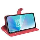 Oneplus Nord 2T      Pu Wallet Case    [Red]