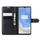 Oneplus 7T      Pu Wallet Case    [Black]