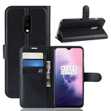 Oneplus 7      Pu Wallet Case    [Black]