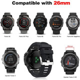 Garmin Fenix 7X Pro      Silicone Strap   Black