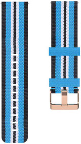 Garmin Venu SQ 2      PU Leather Strap   Black/LightBlue